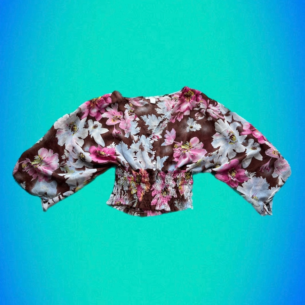 y2k charlotte russe floral blouse